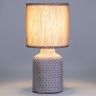 Настольная лампа Rivoli Sabrina D7043-501 1 * Е14 40 Вт керамика коричневая с абажуром