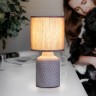Настольная лампа Rivoli Sabrina D7043-501 1 * Е14 40 Вт керамика коричневая с абажуром