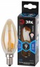 Лампочка светодиодная ЭРА F-LED B35-9W-840-E14 gold Е14 / Е14 9Вт филамент свеча золотистая нейтральный белый свет