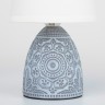 Настольная лампа Rivoli Debora D7045-502 1 * Е14 40 Вт керамика синяя с абажуром