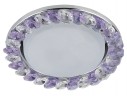 DK85 CH/WH+PU Светильник ЭРА под лампу Gx53, 220V,13W, хром/прозрачный, фиолетовый