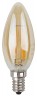 Лампочка светодиодная ЭРА F-LED B35-5W-840-E14 gold Е14 / Е14 5Вт филамент свеча золотистая нейтральный белый свет