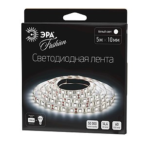 ЭРА Лента светодиодная LS5050-14,4-60-12-6500K-IP20-1 year-5m