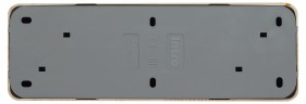 Розетка Intro Quadro 2-208-11 с заземлением четырехместная 4х2P+E, 16А-250В, IP20, ОУ, сосна