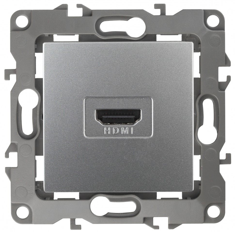 12-3114-03 ЭРА Розетка HDMI, IP20, Эра12, алюминий