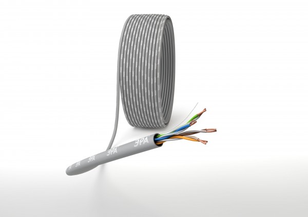 Кабель витая пара ЭРА U/UTP 4x2x24 AWG Cat5e CU PVC 305м
