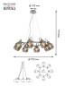 Люстра Rivoli Agnesa 4056-208 8 х E14 40 Вт дизайн