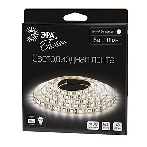 ЭРА Лента светодиодная LS5050-14,4-60-12-2700K-IP20-1 year-5m