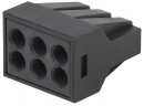 Клемма ЭРА с пастой серия 306 6 отверстий 0.5-2.5 мм2 упаковка 4 шт.