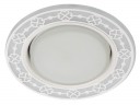 DK LD28 WH/WH Светильник ЭРА декор cо светодиодной подсветкой GX53, белый/белый