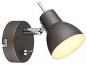 Светильник настенно-потолочный спот Rivoli Renata 6158-701 светодиодный GR LED 1х 4 Вт 3200К поворотный с выключателем