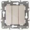12-1107-02 ЭРА Выключатель тройной, 10АХ-250В, IP20, Эра12, слоновая кость