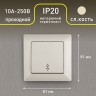 4-103-02 Intro Переключатель, 10А-250В, СУ, Solo, сл.кость