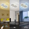 Светильник потолочный Rivoli Laura 6090-105 светодиодный с пультом 112 Вт 4000К - 6000К LED модерн