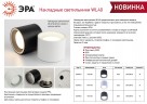 Светильник настенно-потолочный спот ЭРА WL40 BK GX53, черный, IP54