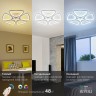 Светильник потолочный Rivoli Anina 6079-105 светодиодный с пультом 111 Вт 4000К - 6000К LED модерн