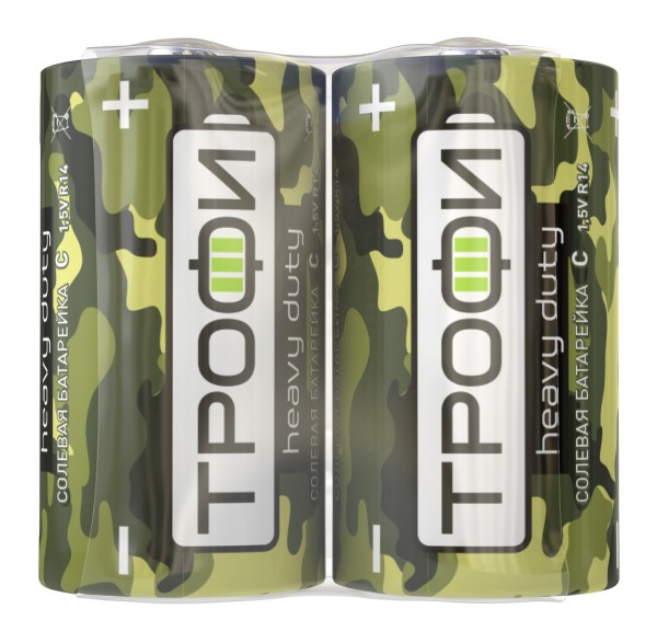 Батарейки Трофи R14-2S CLASSIC HEAVY DUTY Zinc