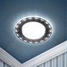 DK LD27 WH/BK Светильник ЭРА декор cо светодиодной подсветкой GX53, белый/черный