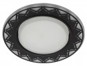 DK LD27 WH/BK Светильник ЭРА декор cо светодиодной подсветкой GX53, белый/черный